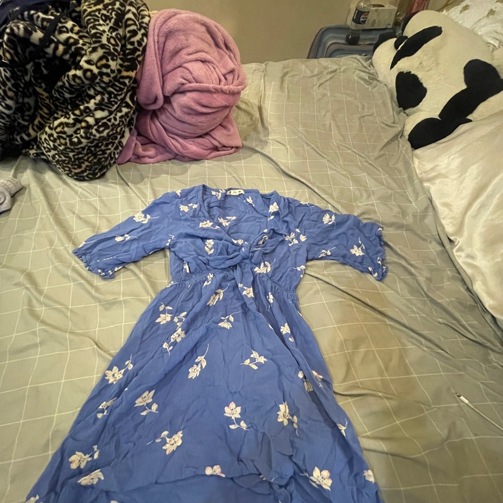 Blue Floral Blouse